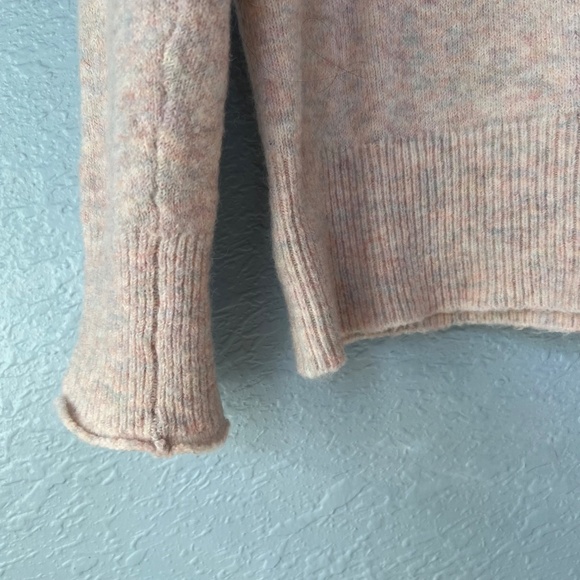 JCREW Rollneck Sweater in Supersoft Yarn, Ivory Rainbow, Size S - Picture 7 of 9